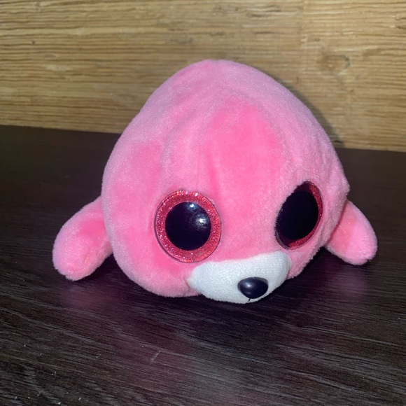 Ty Beanie Pierre the Pink Seal, EXCELLENT Condition, smoke free home - Picture 2 of 6